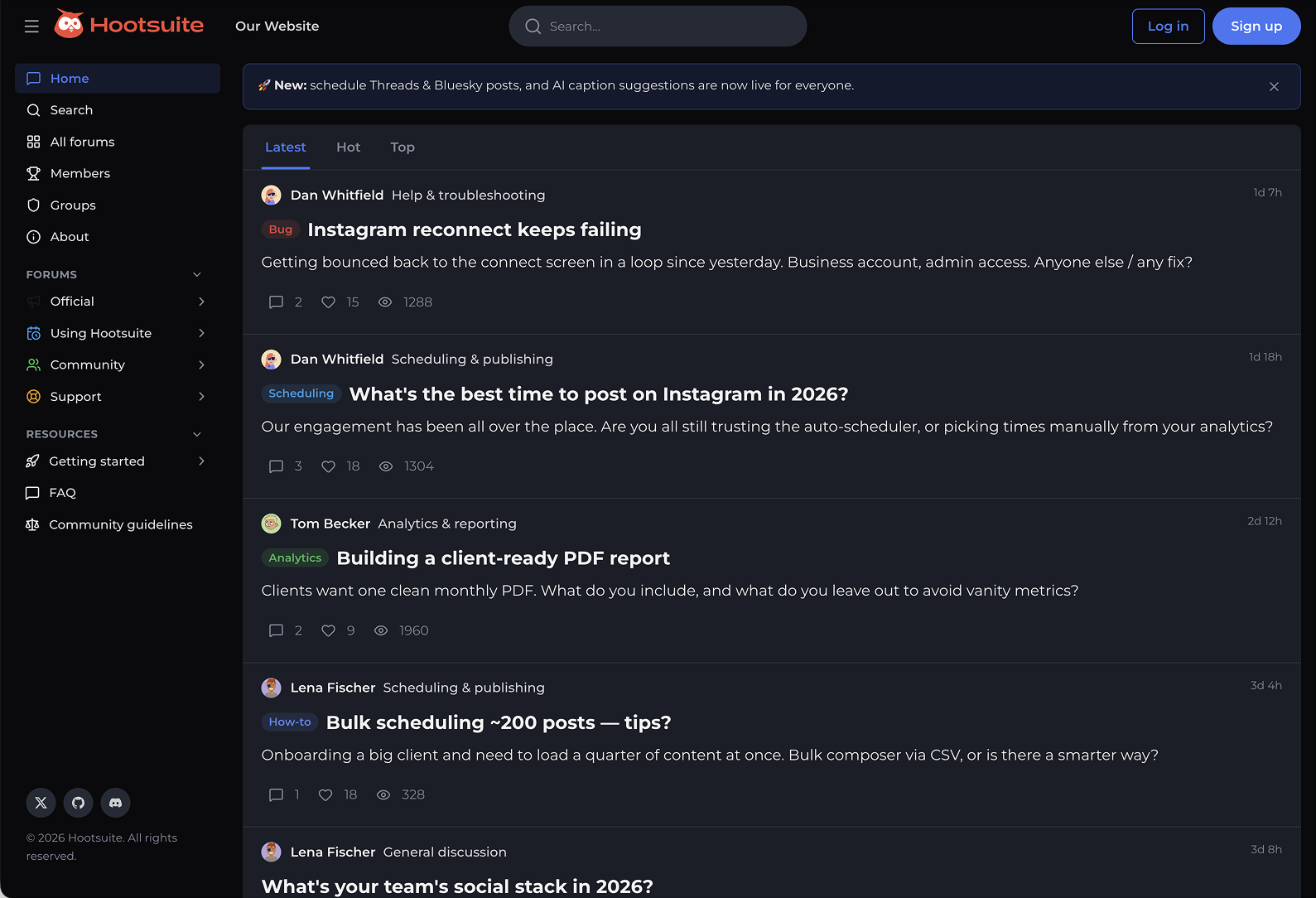 ComBase — Customer forum